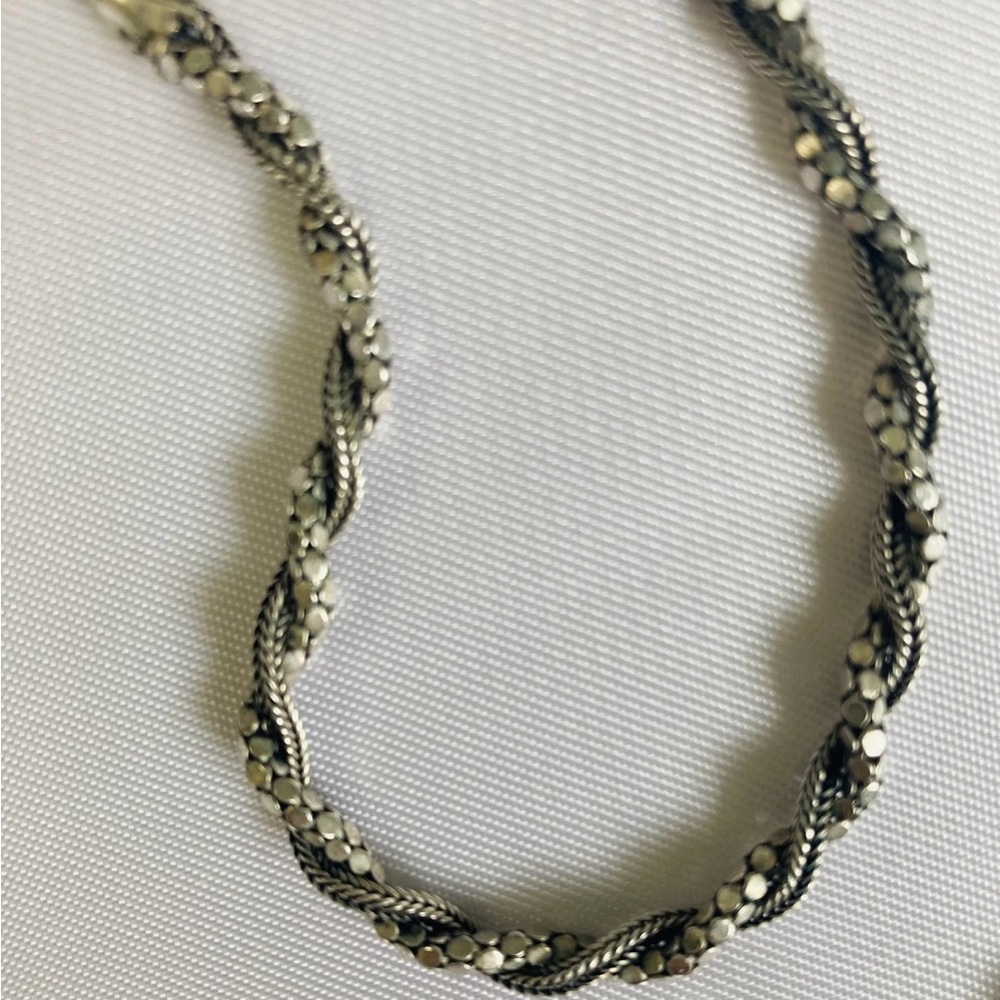 Unique Vintage Marcasite Style  Sterling  Necklace